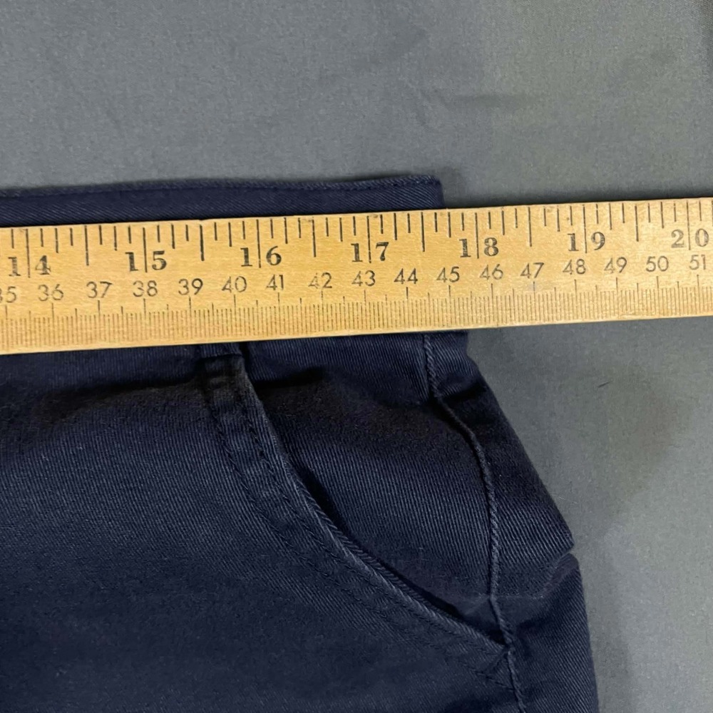 Aeropostale Classic Navy Blue Chino Pants Womens Size 12 Short Straight Leg - Picture 5 of 7
